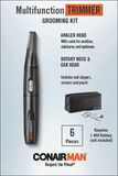 Conair Man Ensemble De Toilettage Multifonction, Tondeuse Compacte De Type Stylo, Noir, 6 Pi&egrave;ces, , small 2