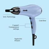 S&eacute;choir Conair Hyaluronic Hydro Boost, c&eacute;ramique ionique, bleu, 1 pi&egrave;ce, , small 2