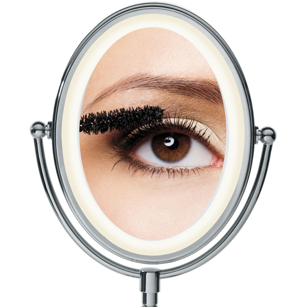 Miroir lumineux oval