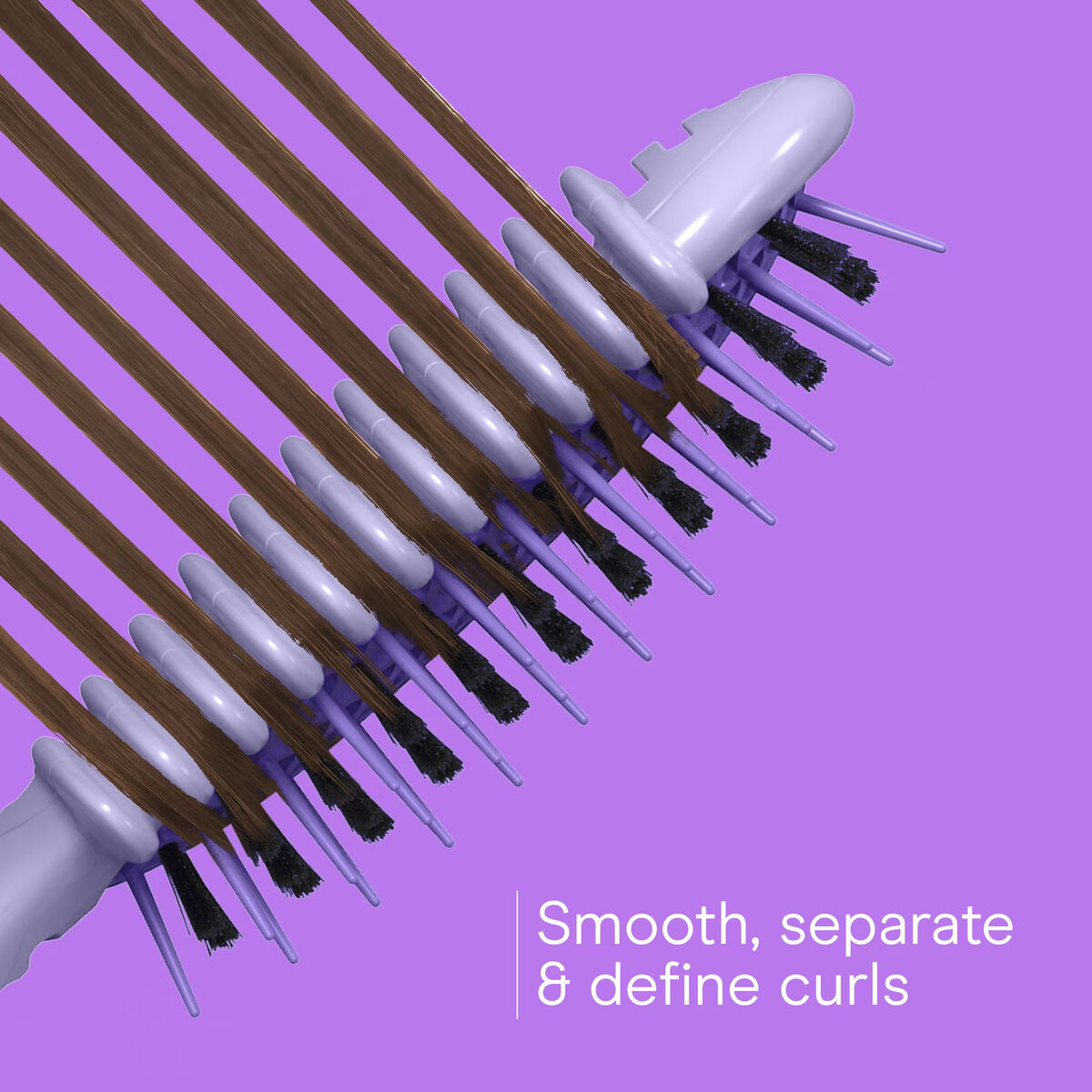 Brosse d&eacute;m&ecirc;lante Conair Curl Define Pro pour cheveux longs &agrave; boucles souples, violet, 1 pi&egrave;ce, , large 8