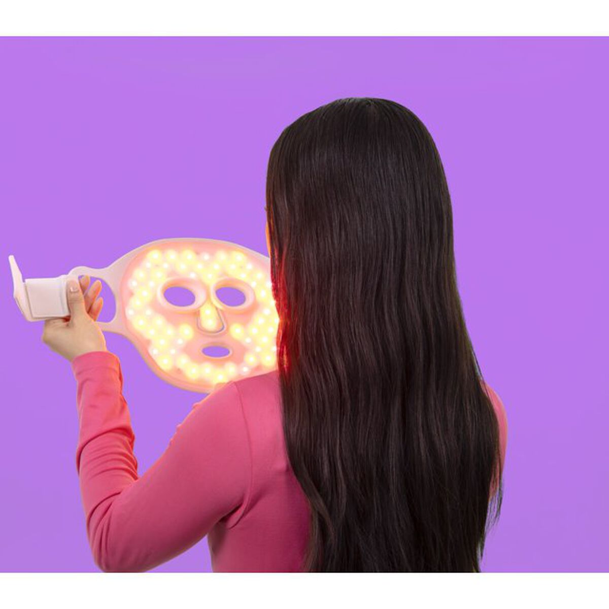 Conair LED Red Light Therapy Facial Mask, Anti‑aging Silicone Facial Mask, White, 1 Pc, , large 8