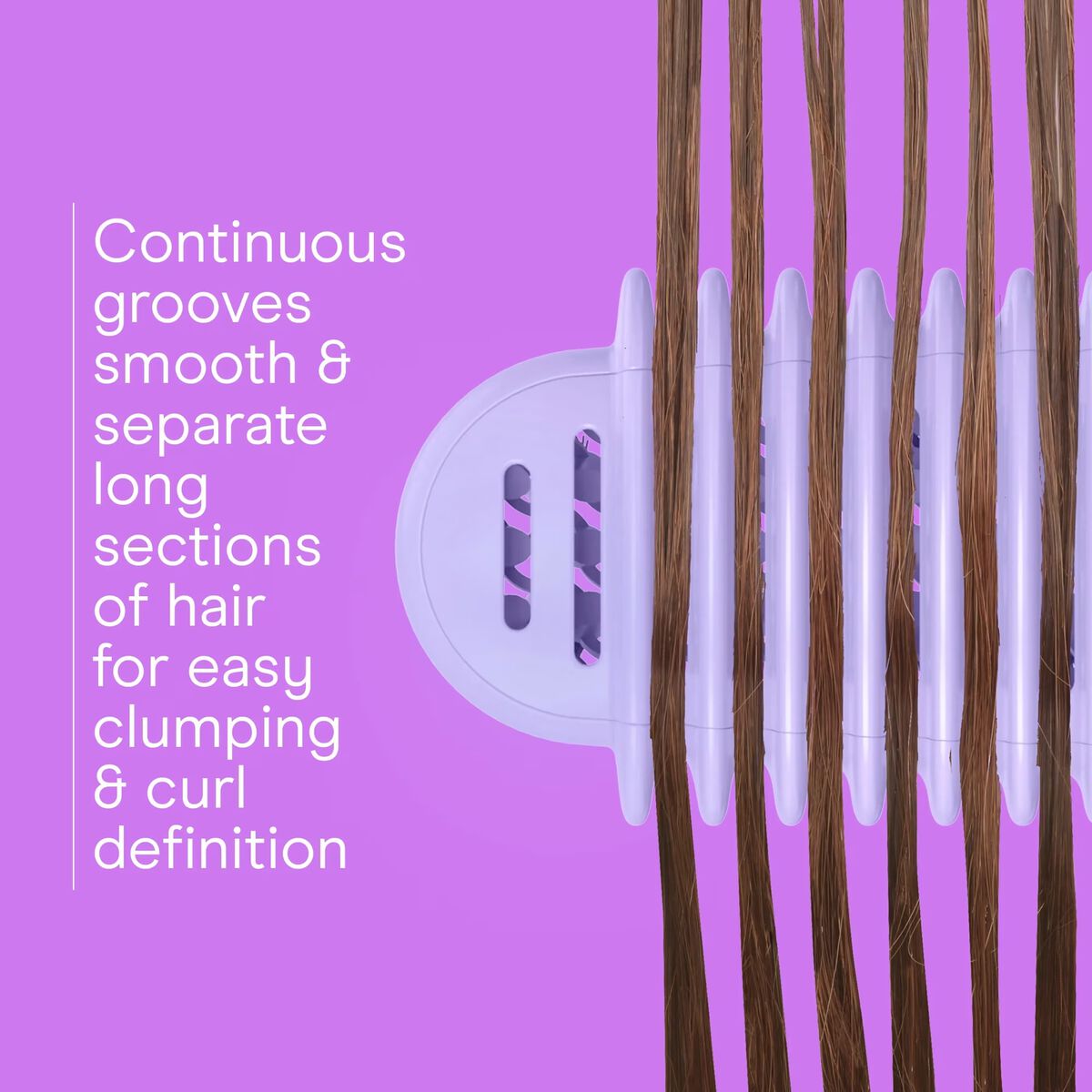 Conair Curl Define Pro Detangler Hair Brush, for Shorter Hair with Loose Curls, Purple, 1 Pk, , large 3