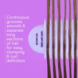 Conair Curl Define Pro Detangler Hair Brush, for Shorter Hair with Loose Curls, Purple, 1 Pk, , small 3