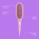 Conair Curl Define Pro Detangler Hair Brush, For Longer Hair with Tight Curls, Pink, 1 Pk, , small 7
