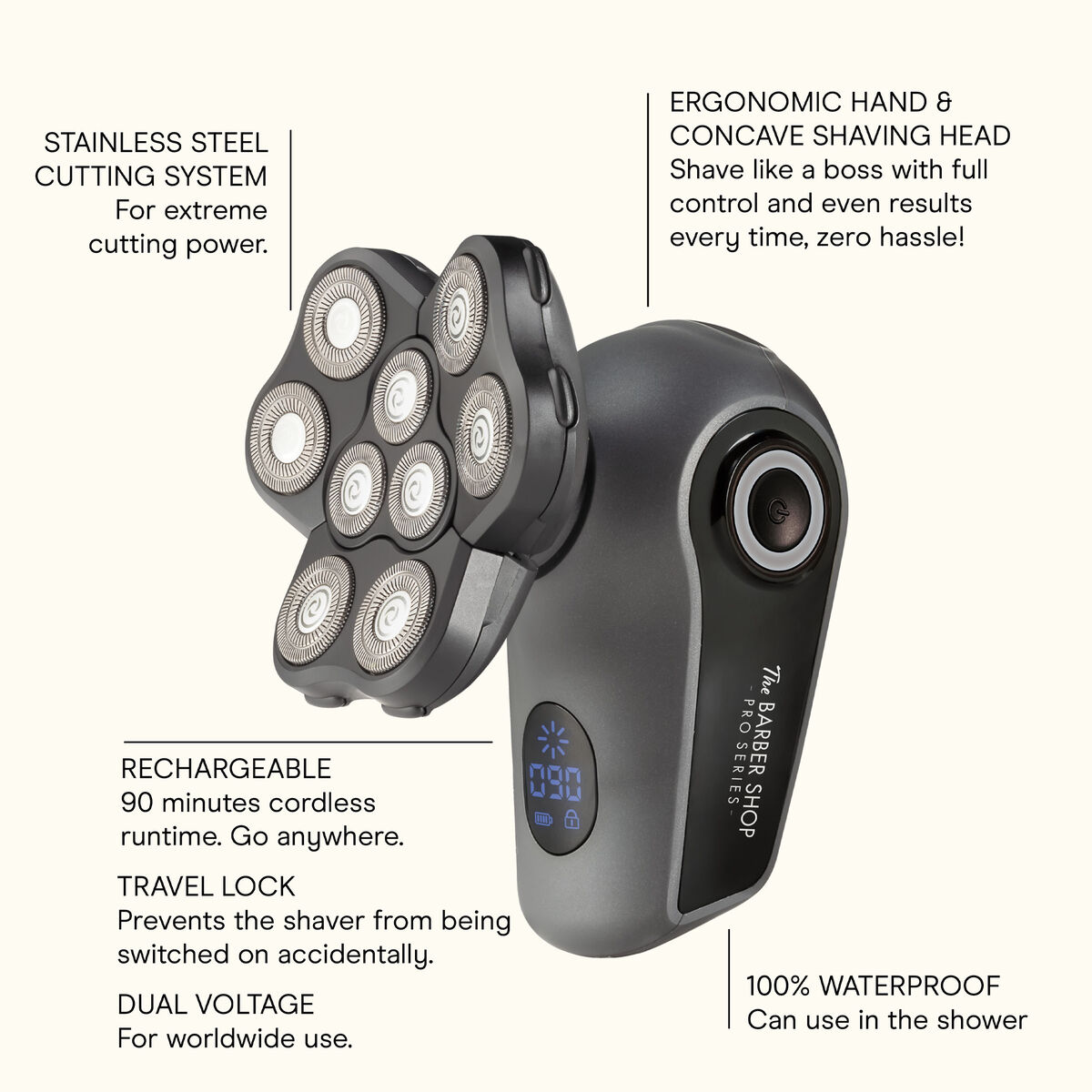 Conair 9X Rotary Head Shaver and Facial Trimmer, , large 4