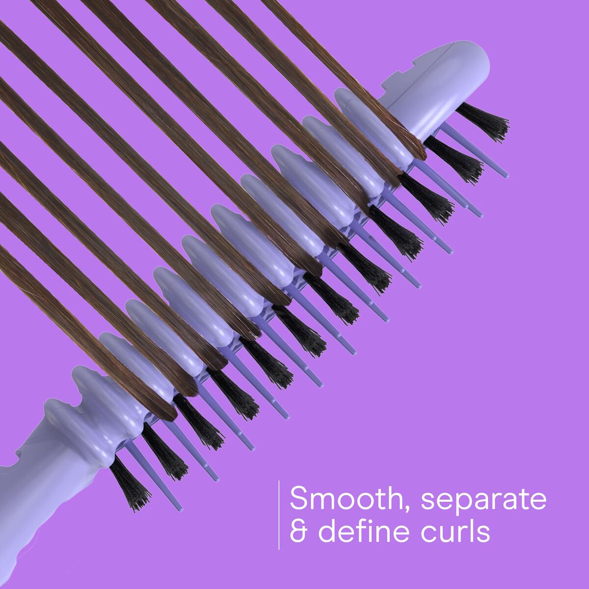 Conair Curl Define Pro Detangler Hair Brush, for Shorter Hair with Loose Curls, Purple, 1 Pk, , large 5