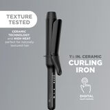 InfinitiPRO by Conair Tourmaline Ceramic Hair Curling Iron, 1.5‑inch Barrel, Black, 1 Pk, , small 4