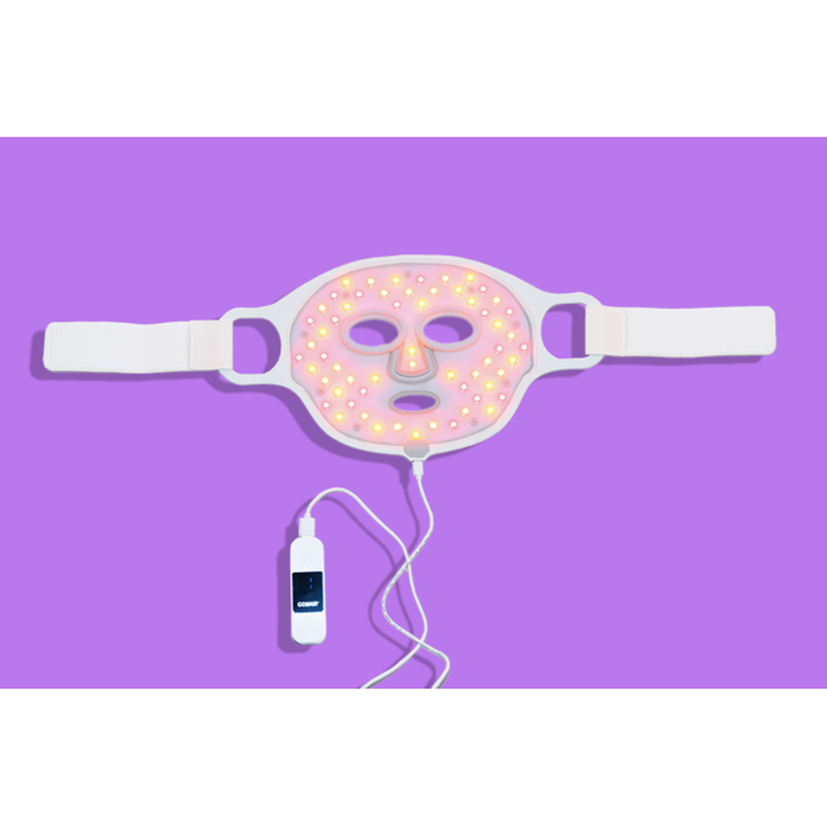 Conair LED Red Light Therapy Facial Mask, Anti‑aging Silicone Facial Mask, White, 1 Pc, , large 7