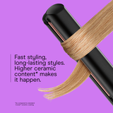 InfinitiPRO by Conair Ceramic Flat Iron, Hair Straightener for All Hair Types, 1‑Inch Plates, Rose Gold/Black, 1 Pk, , small 3