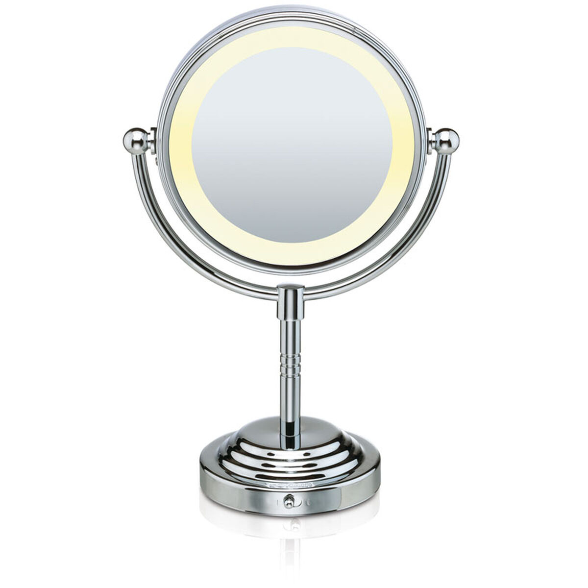 Miroir lumineux, chrome, , large 1