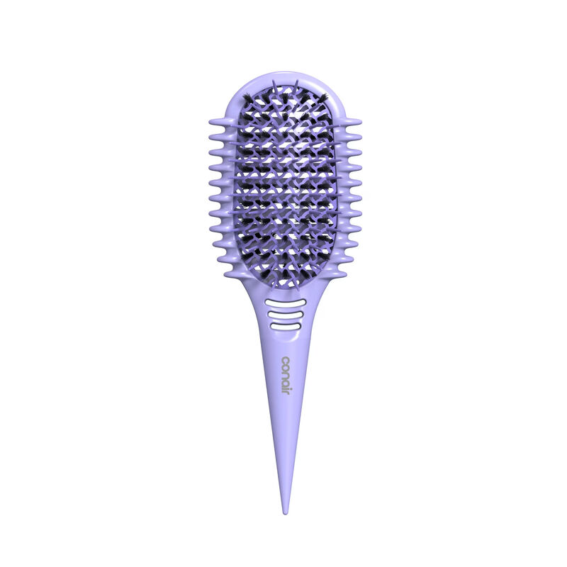 Conair Curl Define Pro Detangler Hairbrush for Longer Hair with Loose Curls, Purple, 1 Pk, , medium