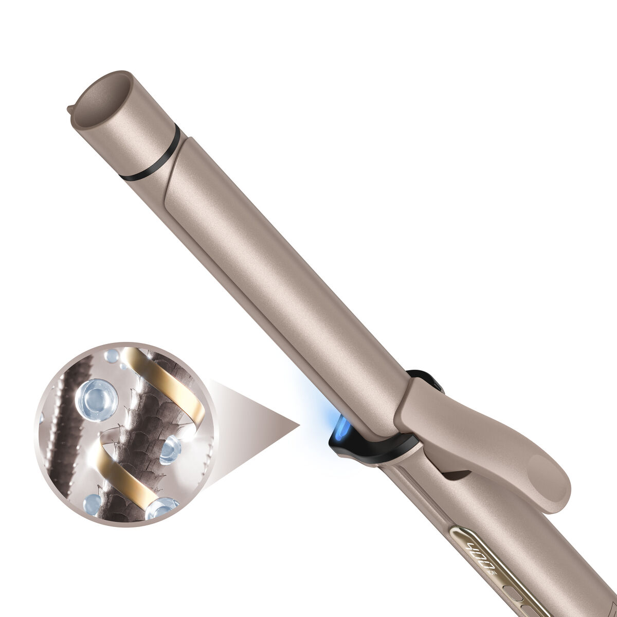InfinitiPRO by Conair Fer &Agrave; Friser Et Brosse &Agrave; Air Chaud, C&eacute;ramique Titane, Baril De 1,5 Pouce, Or Rose, 1 Paquet, , large 8