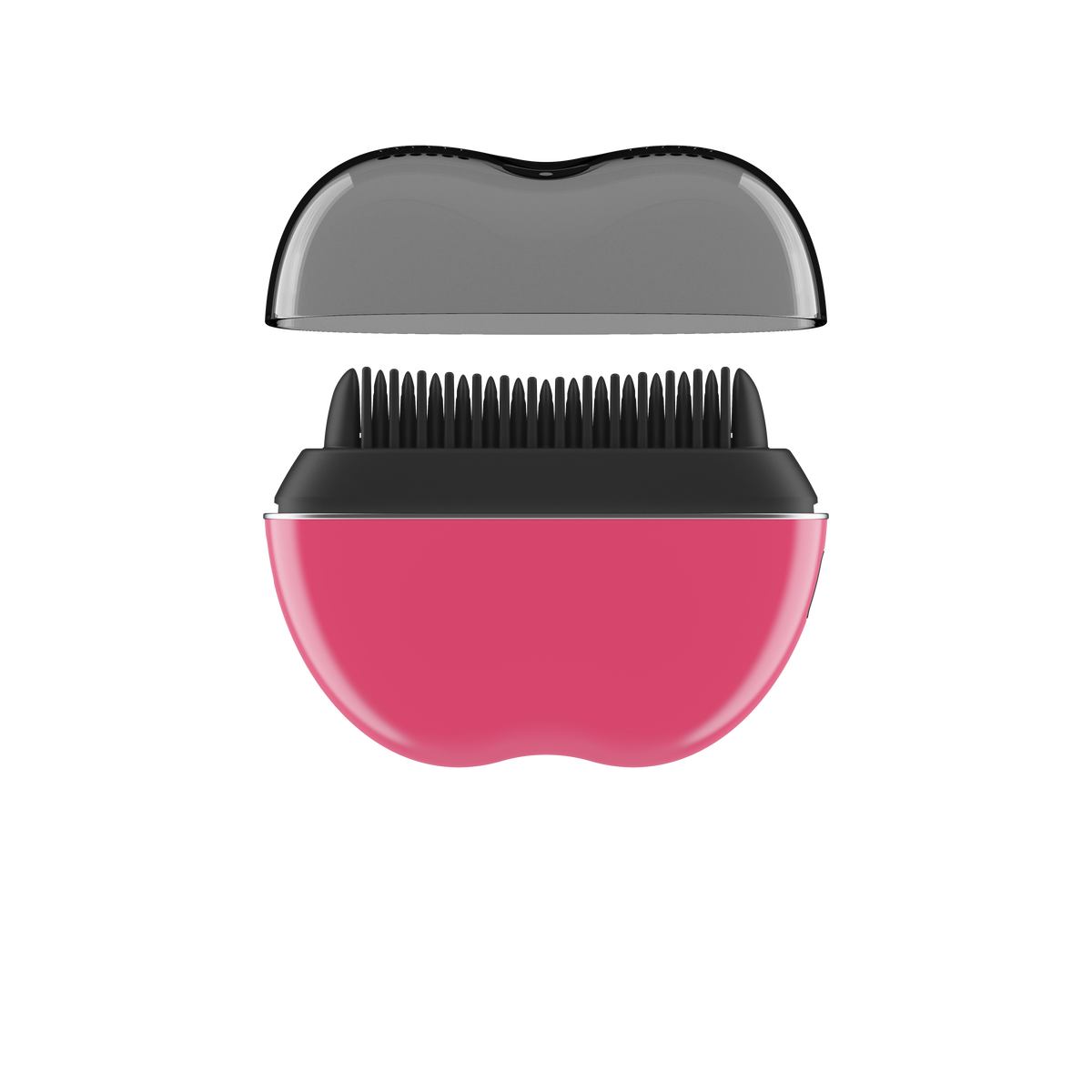 Brosse lissante chauffante sans fil de Conair, fer &agrave; lisser de taille poche, picots chauffants en c&eacute;ramique, contr&ocirc;le des frisottis ionique, noir/rouge, pqt de 1, , large 2