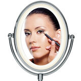 Miroir lumineux oval