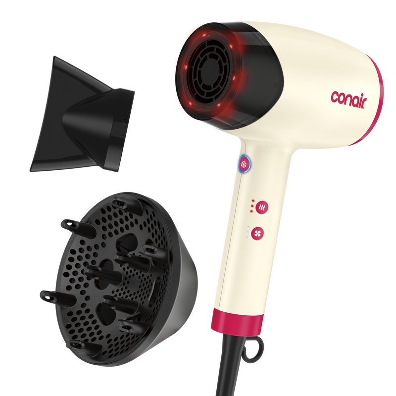 InfinitiPRO by Conair LED Infrared Hair Dryer, White, 1 Pk, , medium