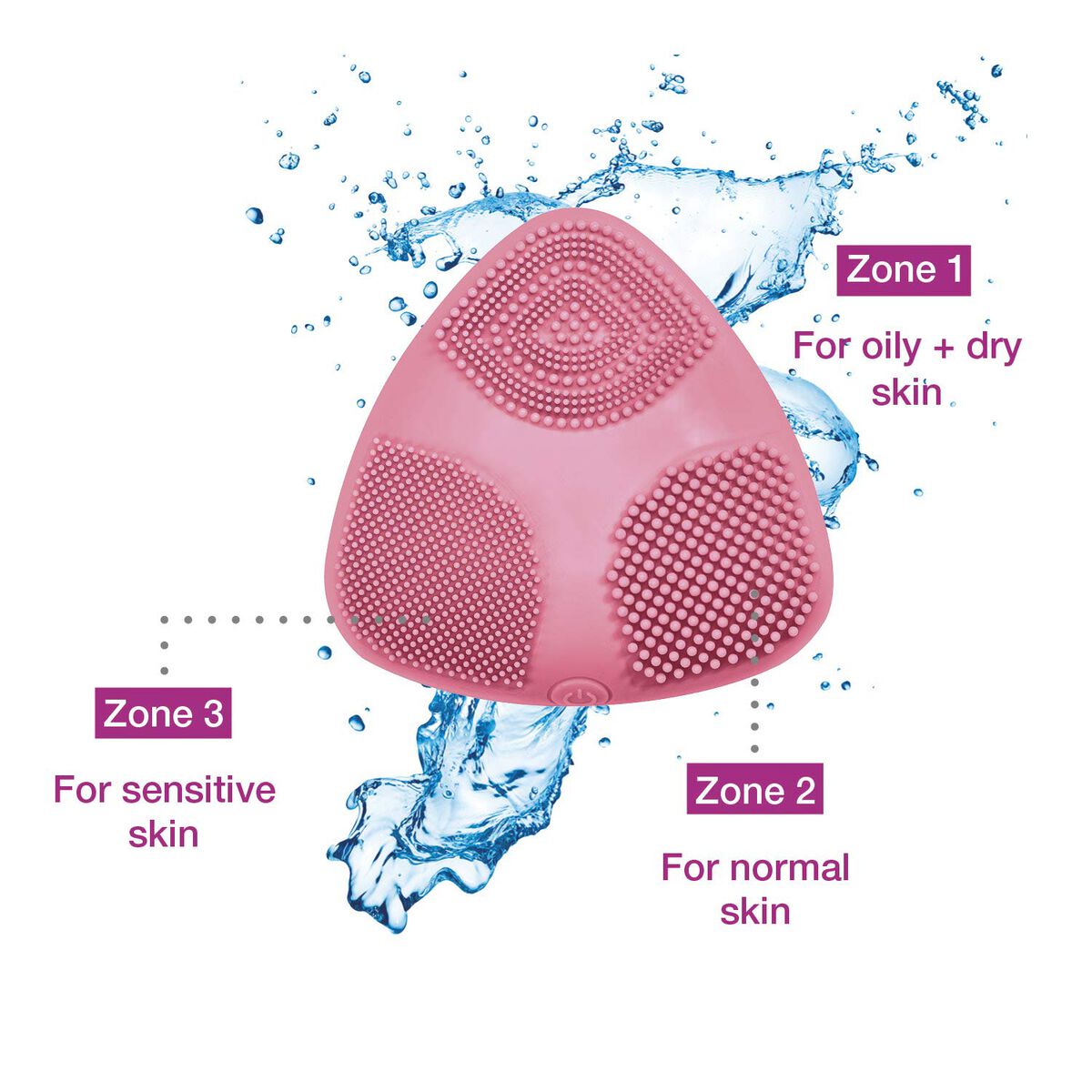 Conair True Glow Skinpod, Brosse Nettoyante Faciale Sonique En Silicone, Silicone, Bleu, 1 Pi&egrave;ce, , large 4