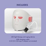 Conair LED Red Light Therapy Facial Mask, Anti‑aging Silicone Facial Mask, White, 1 Pc, , small 5
