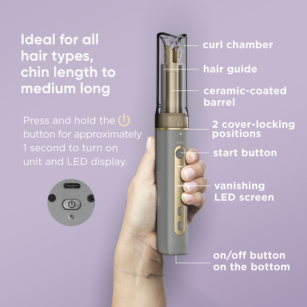 Curl Secret&reg; Cordless Mini Auto Curler, , large 2