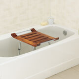 Banc de spa en teck r&eacute;glable