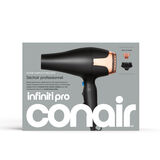 InfinitiPRO by Conair 1875W Professional AC Motor Rose Gold Hair Dryer, Tourmaline Ceramic , Black/Rose Gold, 1 Pk, , small 3