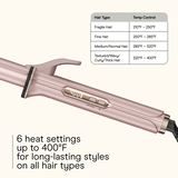 InfinitiPRO by Conair Fer &Agrave; Friser Et Brosse &Agrave; Air Chaud, C&eacute;ramique Titane, Baril De 1,5 Pouce, Or Rose, 1 Paquet, , small 3