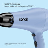 S&eacute;choir Conair Hyaluronic Hydro Boost, c&eacute;ramique ionique, bleu, 1 pi&egrave;ce, , small 4
