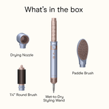 Multi‑Styler Soufflant Wet‑to‑Dry DigitalAIRE InfinitiPRO par Conair, C&eacute;ramique & Ionique, Violet/Or Rose, 1 Pc, , small 9