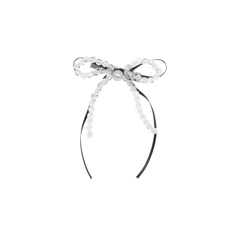 Scunci Pearl Bow Barette
