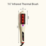 Conair Brosse Ronde Thermique Infrarouge, 1.5 po Barril, 4 Temp&eacute;ratures, Affichage LED, Blanc Cass&eacute;, 1 Pk 8