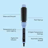 Conair Hyaluronic Infusion Ceramic Hot Styling Brush, 1&frac14; inch Barrel, Blue, 1 Pk 2
