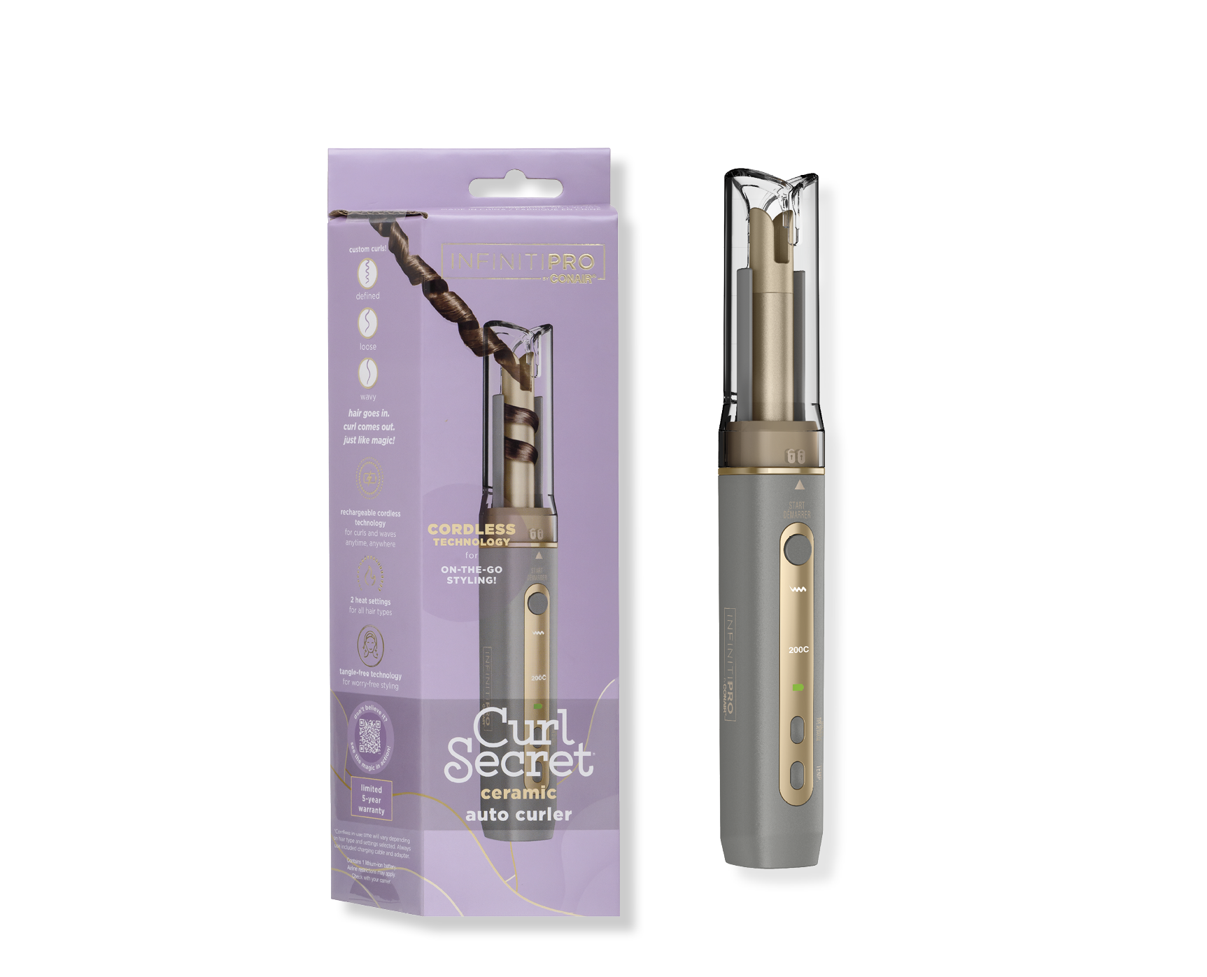 Curl Secret InfinitiPRO by Conair® Cordless Mini Auto Curler