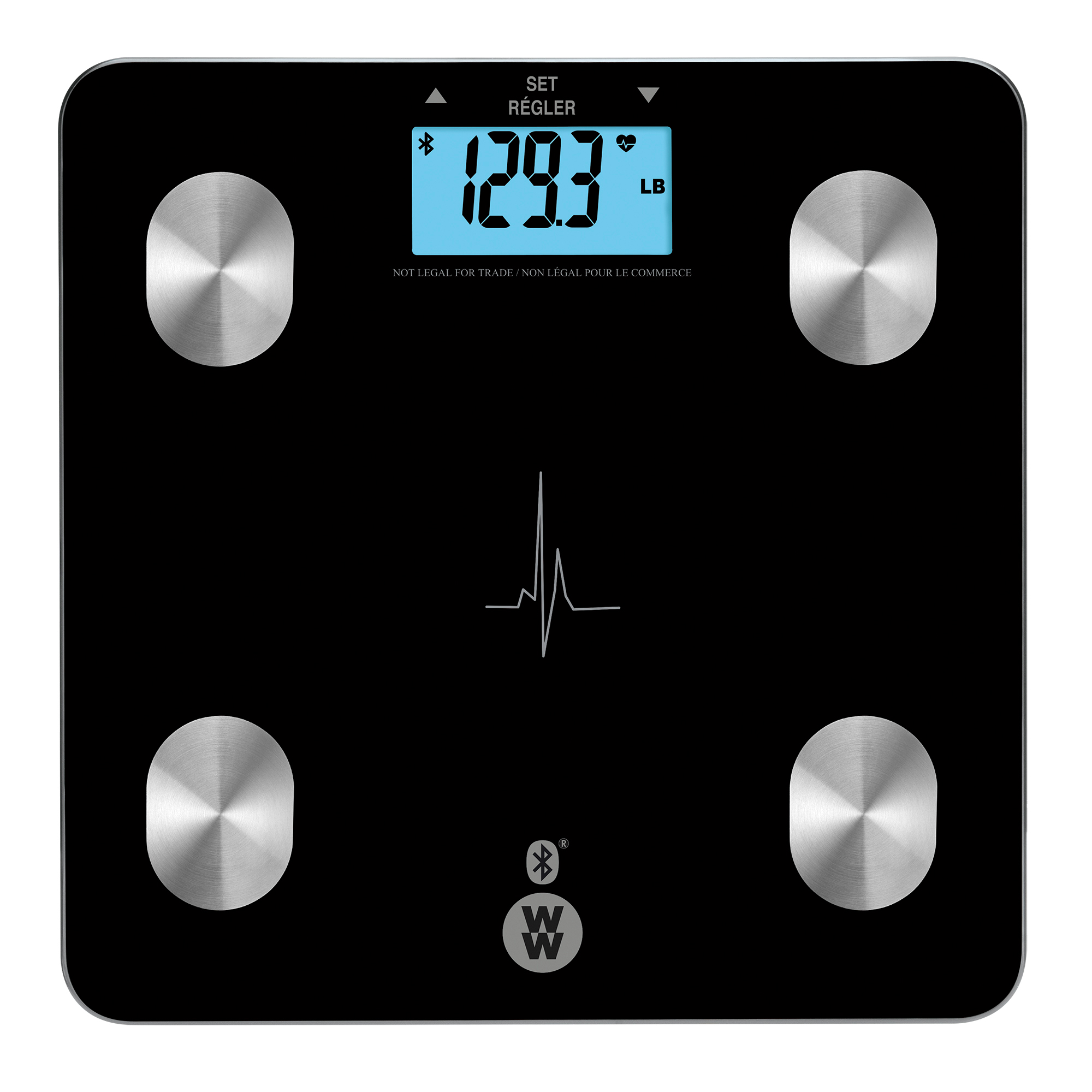 Weight Watchers Body Analysis Clear Glass Bluetooth Digital