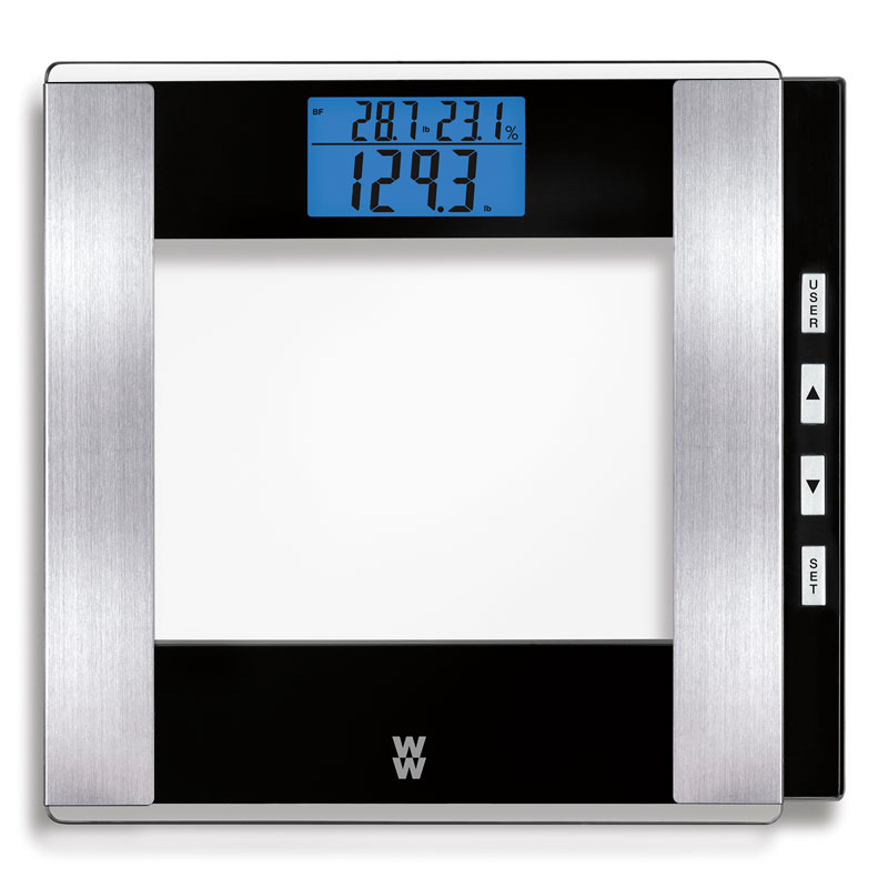 Glass Body Analysis Scale Black - Weight Watchers